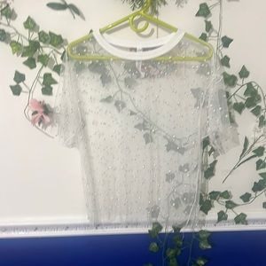 Ladies Mesh Overlay Tank Size L